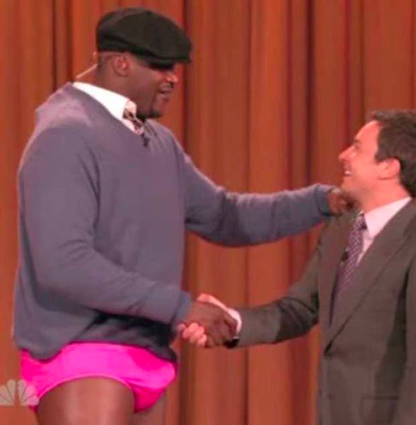 Shaq in a Pink Bikini