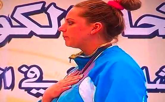 Borat song played at medal ceremony by accident - Video.jpg Borat song played at medal ceremony by accident Video