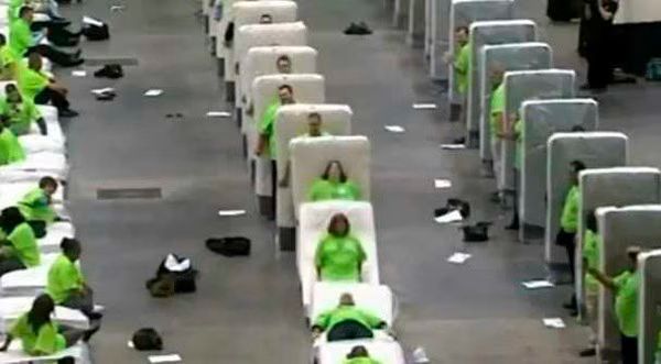 Human Dominoes  World Record  Video