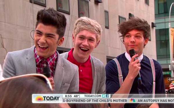 Zayn Malik Niall Horan Louis Today Show