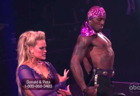 Donald Driver and Peta Murgatroyd  Paso Doble 01 2012 04 09