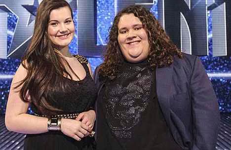 Jonathan and Charlotte signed by Simon Cowell