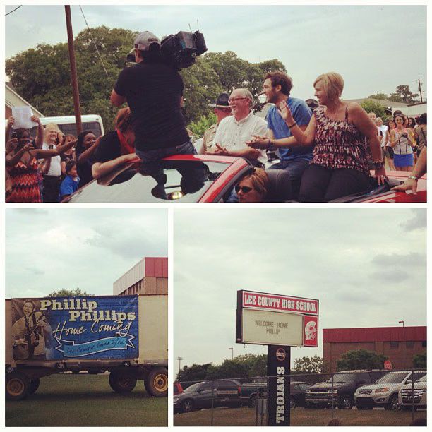 Phillip Phillips Arrives for Homecoming