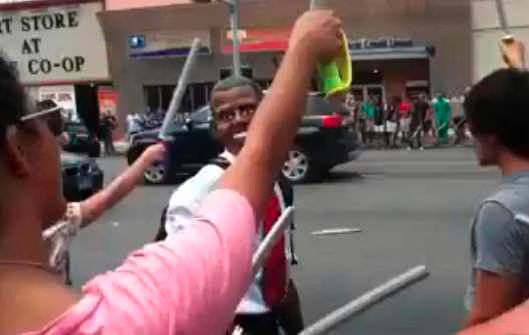 University of Texas Student hit by Capital Metro Bus on Foam Sword Friday  Video