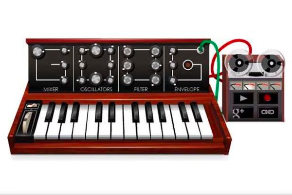 Robert moog google doodle