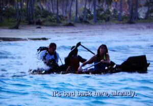 Love in the Wild contestants struggle to stay float