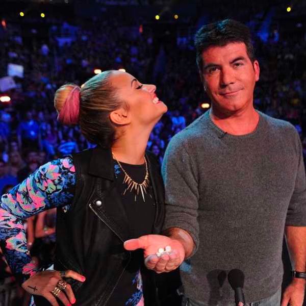 The X Factor  Season 2 Providence Auditions  Demi spits Simon s mints 01 2012 06 29