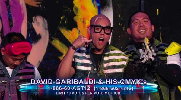David Garibaldi and His CMYK's - America's Got Talent - Video.jpg David Garibaldi and His CMYK s America s Got Talent Video