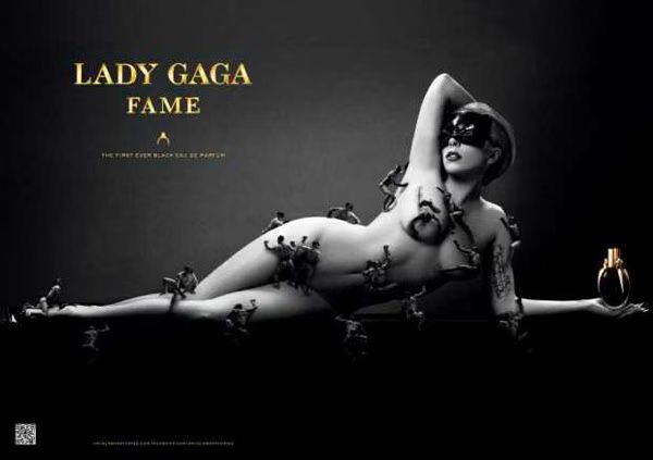 Lady Gaga  Nude Perfume Ad  Photo