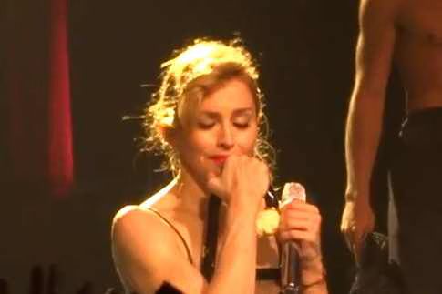 Madonna cries during  Like A Virgin on tour  Video