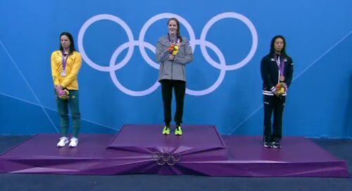 Missy Franklin Wins Her First Gold - Women's 100m Backstroke - London 2012 Olympics - Medal Results