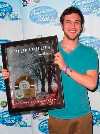 Phillip Phillips gets first Gold Record