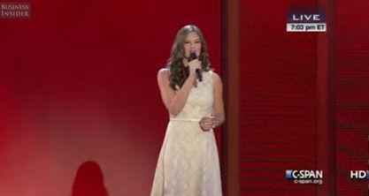 Ayla Brown Sings National Anthem at Republican National Convention - Video