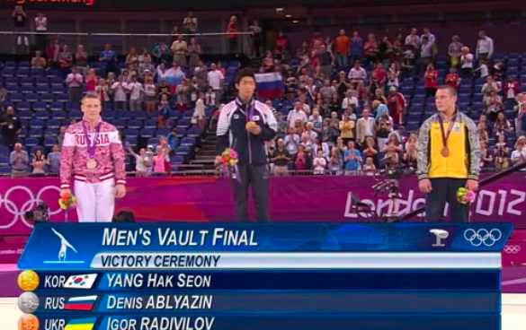 Gymnastics - Men's Vault - London 2012 Olympics - Results 01-2012-08-06.jpg Gymnastics Men s Vault London 2012 Olympics Results 01 2012 08 06