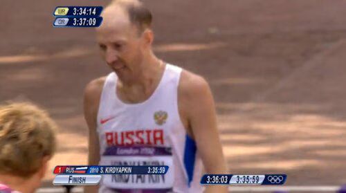 Men's 50k Race Walk Winner