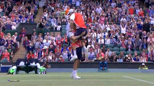 Men's Doubles Celebration