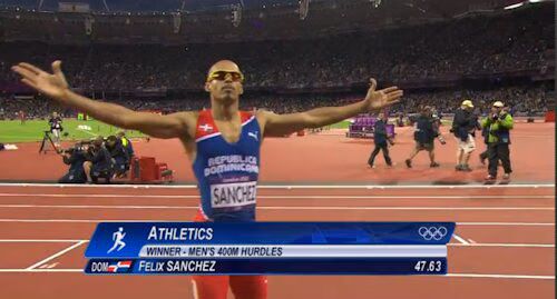 Men's Hurdles Celebration Men's Hurdles Celebration