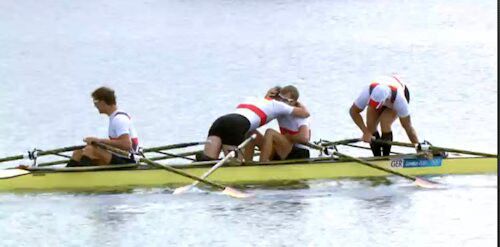 Men's Quad Sculls Celebration Men's Quad Sculls Celebration
