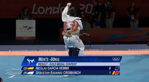 Men's Taekwondo Celebration