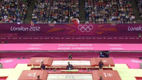 Men's Trampoline Flipping