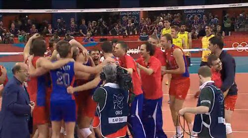 Men's Volleyball Celebration Men's Volleyball Celebration