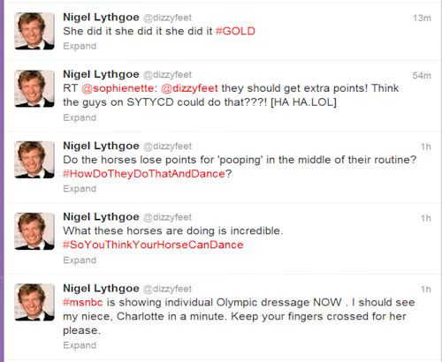 Nigel Lythgoe Tweets