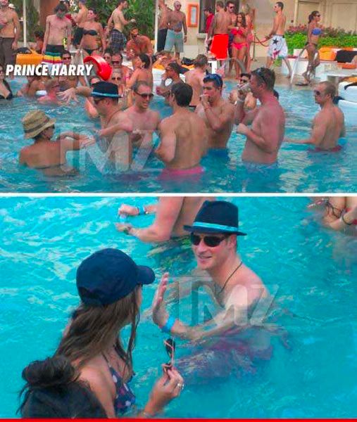 Prince Harry chasing after girls all weekend in Las Vegas