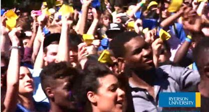 Ryerson Students Break Cowbell Ensemble Record
