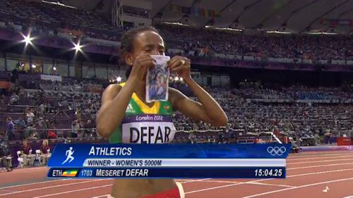 Women's 5000m Celebration 2