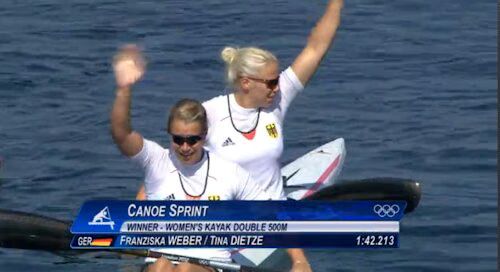Women's K-2 Celebration