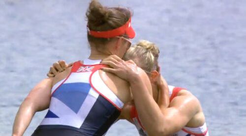 Women's Lightweight Double Sculls Celebration Women's Lightweight Double Sculls Celebration