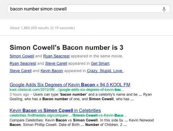 Bacon Number  The most useful Google feature ever
