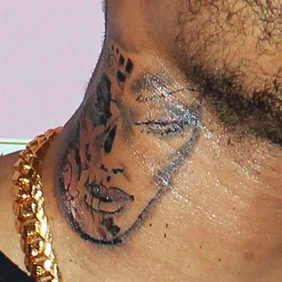 Chris Brown Tattoo Rihanna