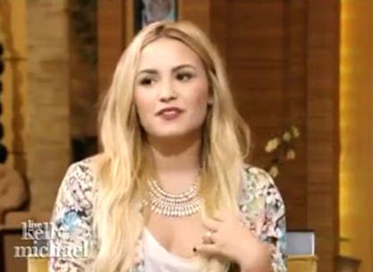 Demi Lovato Discusses Bipolar Diagnosis & Simon Cowell - Live With Kelly & Michael - Video