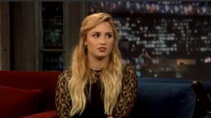 Demi Lovato Talks VMAs & The X Factor - Late Night With Jimmy Fallon - Video