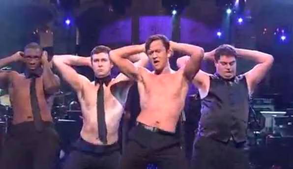 Joseph Gordon Levitt   Shirtless on SNL  Video