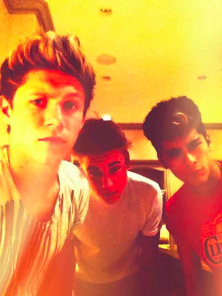 Justin Bieber with Niall Horan and Zayn Malik  Photo