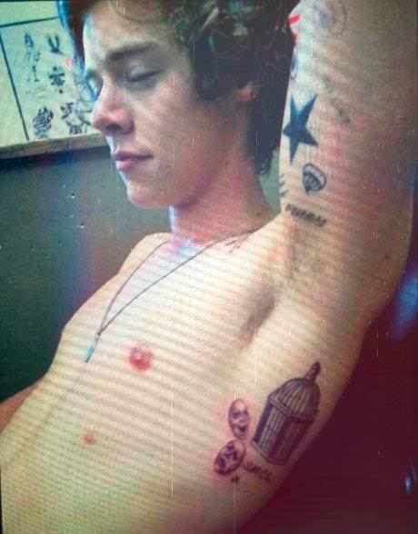 New Harry Styles Tattoos  Photo