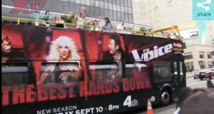 'The X Factor' Season 2 Premiere Party Crashed by 'The Voice' Tour Bus