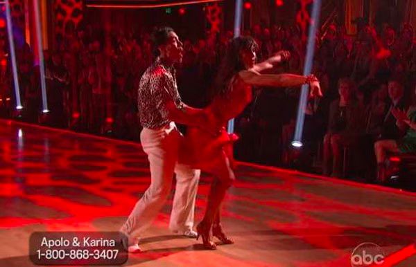 Apolo Anton Ohno and Karina Smirnoff  Samba  Dancing with the Stars