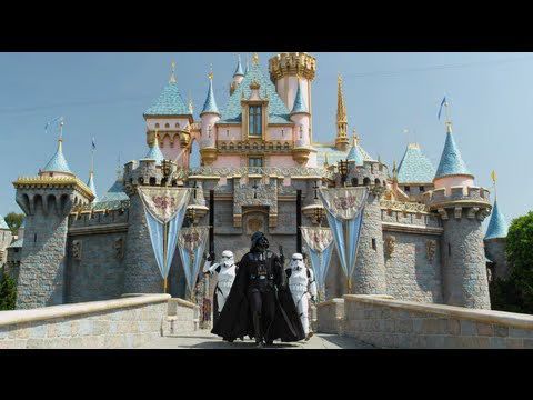 Darth Vader visits Disneyland  Official Video