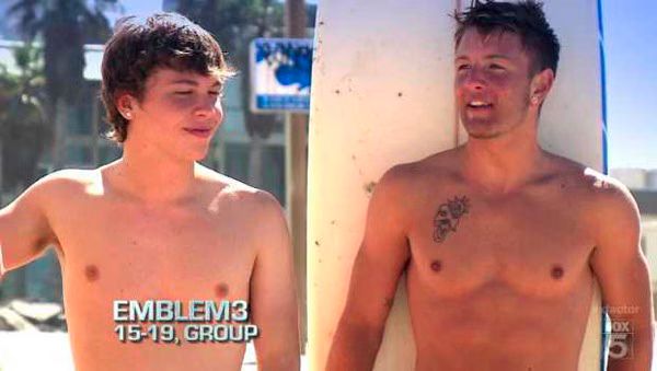 Emblem 3 and Willie Jones  The X Factor Boot Camp