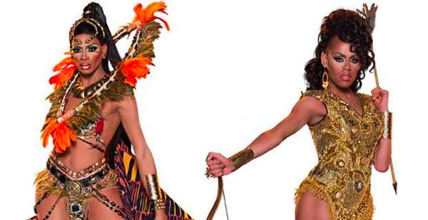 Lineysha Sparx and Monica Beverly Hillz RuPaul
