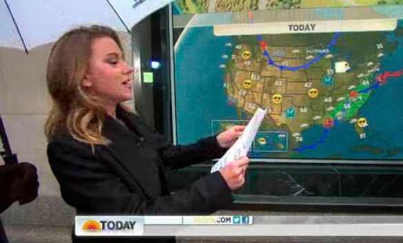 Scarlett Johansson does the weather report on  Today  Video
