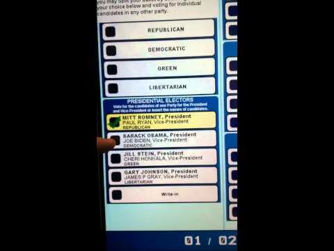 Voting Machine altering votes  Video