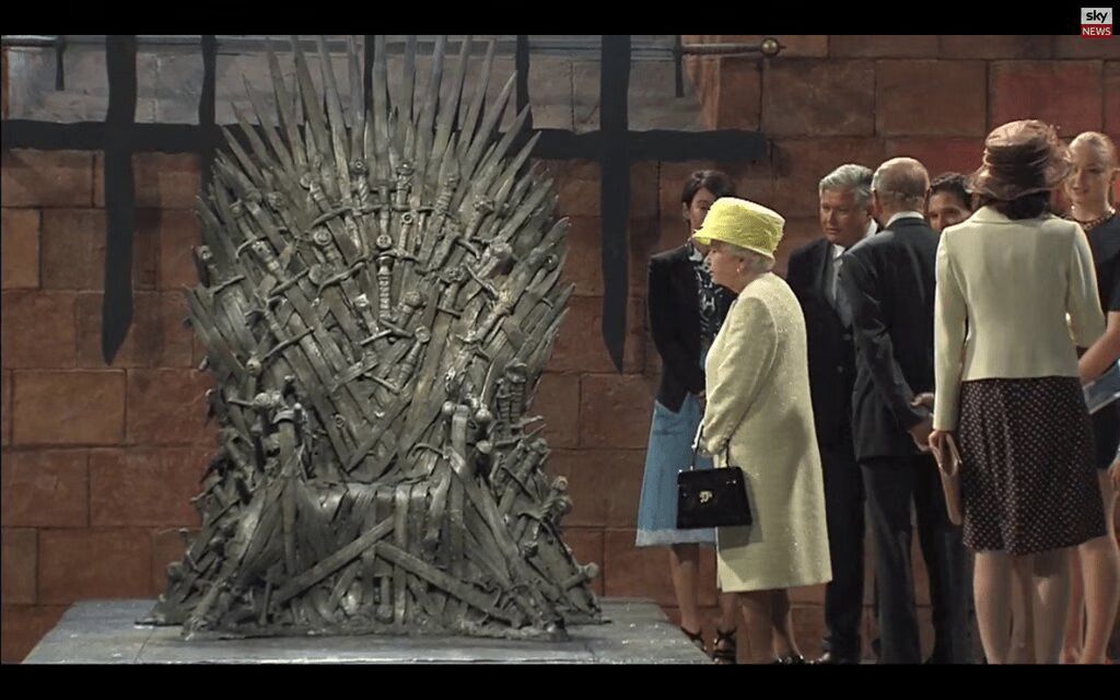 Queen Elizabeth visits 'Game of Thrones' studio, shuns Iron Throne