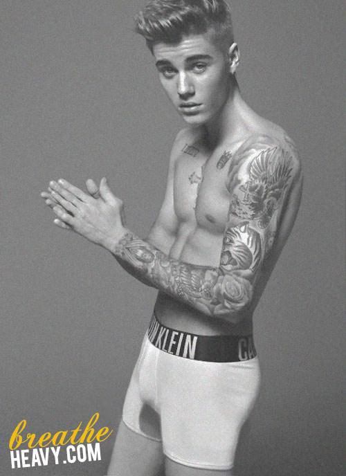 Justin Bieber Calvin Klein Unedited