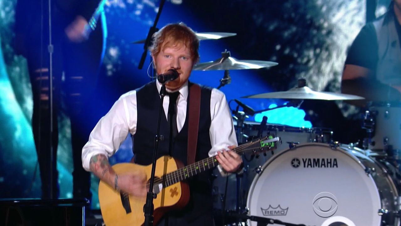 Ed Sheeran performs 'Thinking Out Loud' with John Mayer, joins ELO at Grammy Awards 2015 (VIDEO)