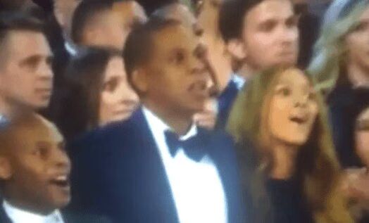 Jay-Z's reaction to Kanye West pulling a Kanye at the Grammys is Priceless (VIDEO)