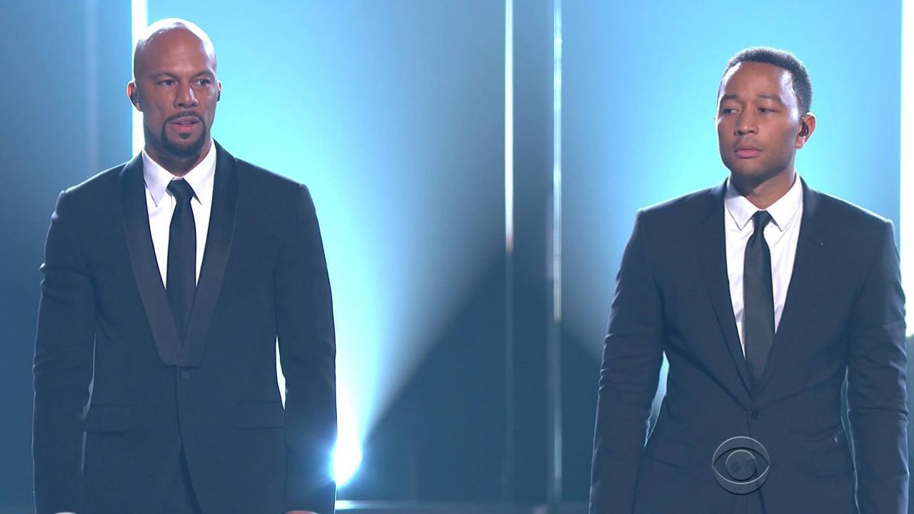 John Legend and Common perform at Grammy Awards 2015